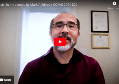 Francis Su introduced by Mark Ashbrook COFAS 2021