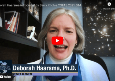 Deborah Haarsma introduced by Barry Ritchie COFAS 2021